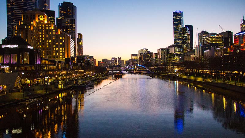 Melbourne Yarra River and South Bank by Daniel Kovacs