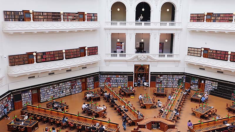 State Library Victoria in Melbourne by Geraldine Lewa