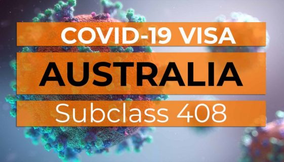 Australia COVID-19 Visa Subclass 408 - Cover