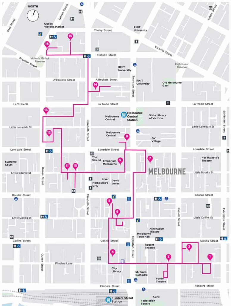 melbourne street art tour map