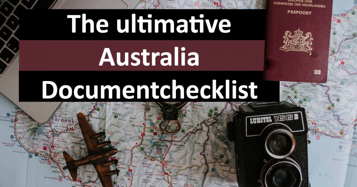 australia travel document checklist