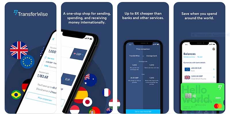 The Transferwise app helps you save money