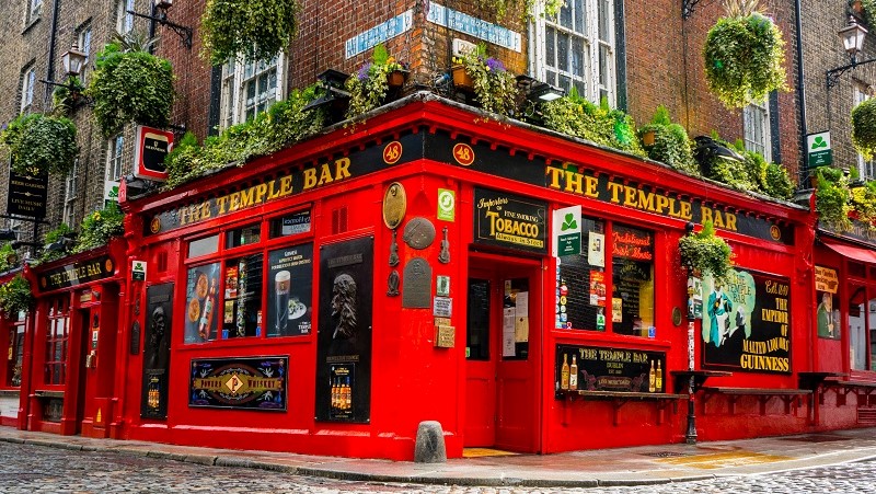 Tempel Bar in Dublin Ireland