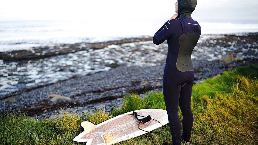 Experience the Atlantic coast of Ireland surfing in Easkey in a different way